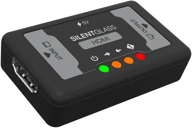 SilentGlass™ HDMI Display Trust Module, isometric view